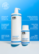 Image of damage shield pH shampoo: pH shampoo benefits. Optimized pH is gentle on damaged hair, certified microbiome-friendly formula is gentle on scalp, formulated with K18PEPTIDE to maintain hair health, help reduce frizz, and tangles + promotes shine, made for all hair types + protects color, vegan, cruelty-free + plastic net-zero